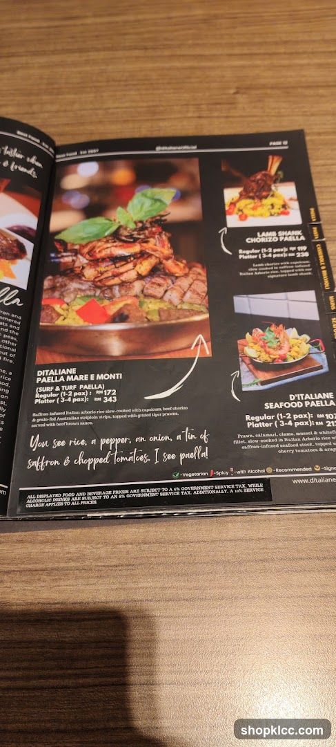 D'ITALIANE PAELLA MARE E MONTI