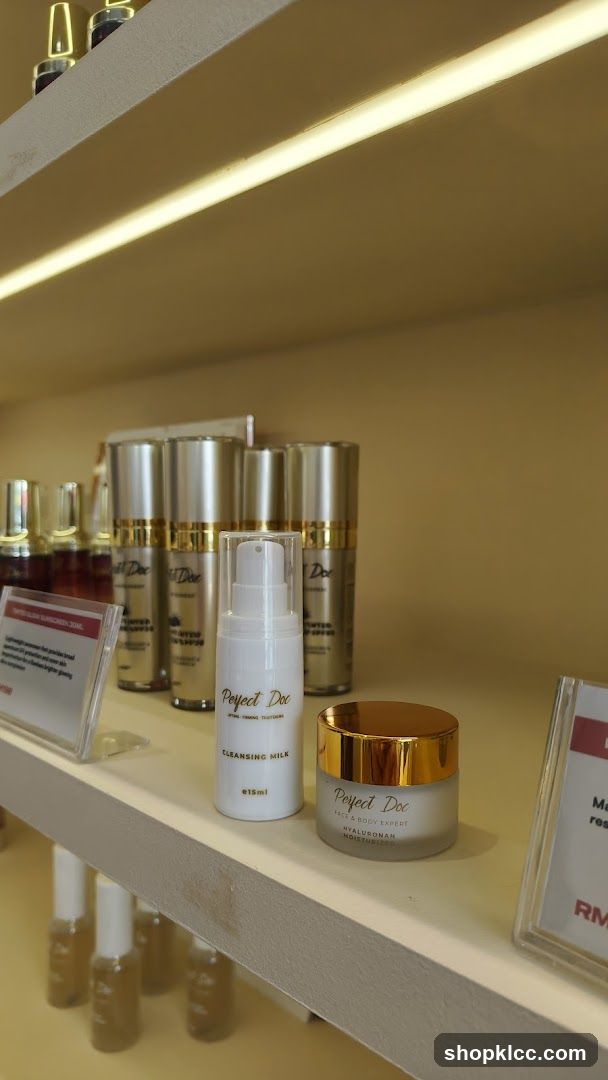 Skincare Products on Display
