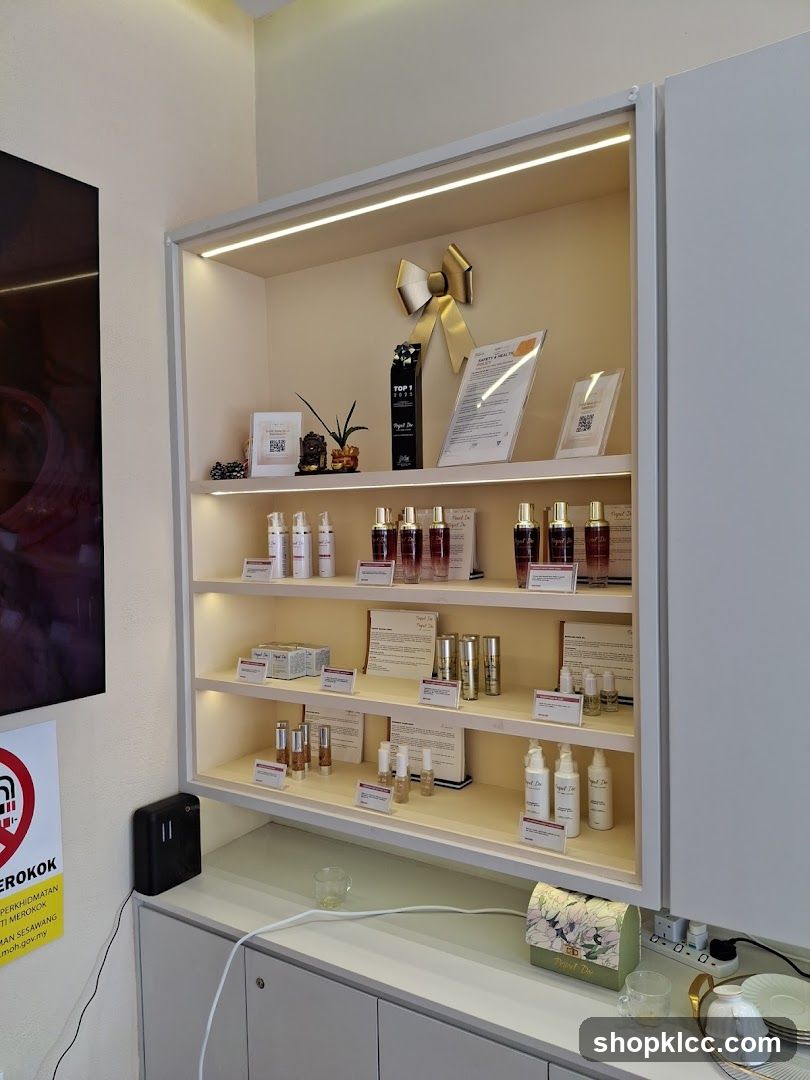 Skincare Products Display