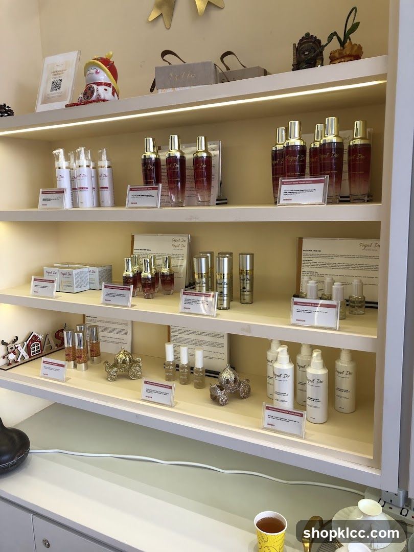 Skincare Products Display