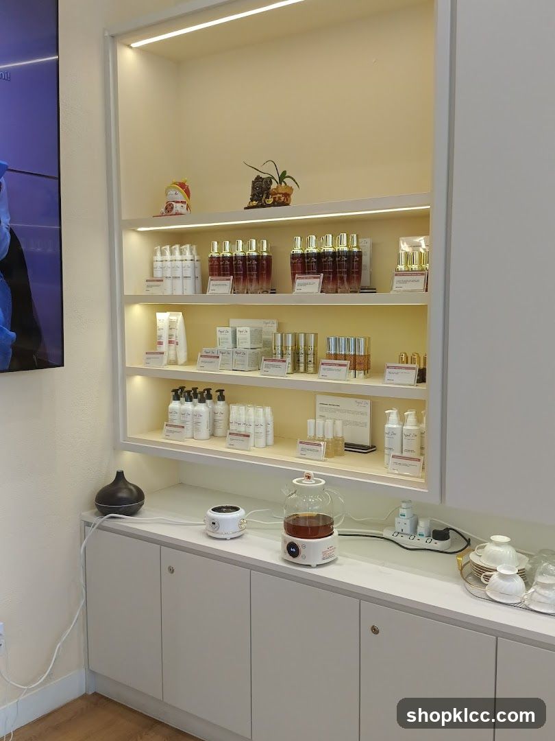 Skincare Products Display