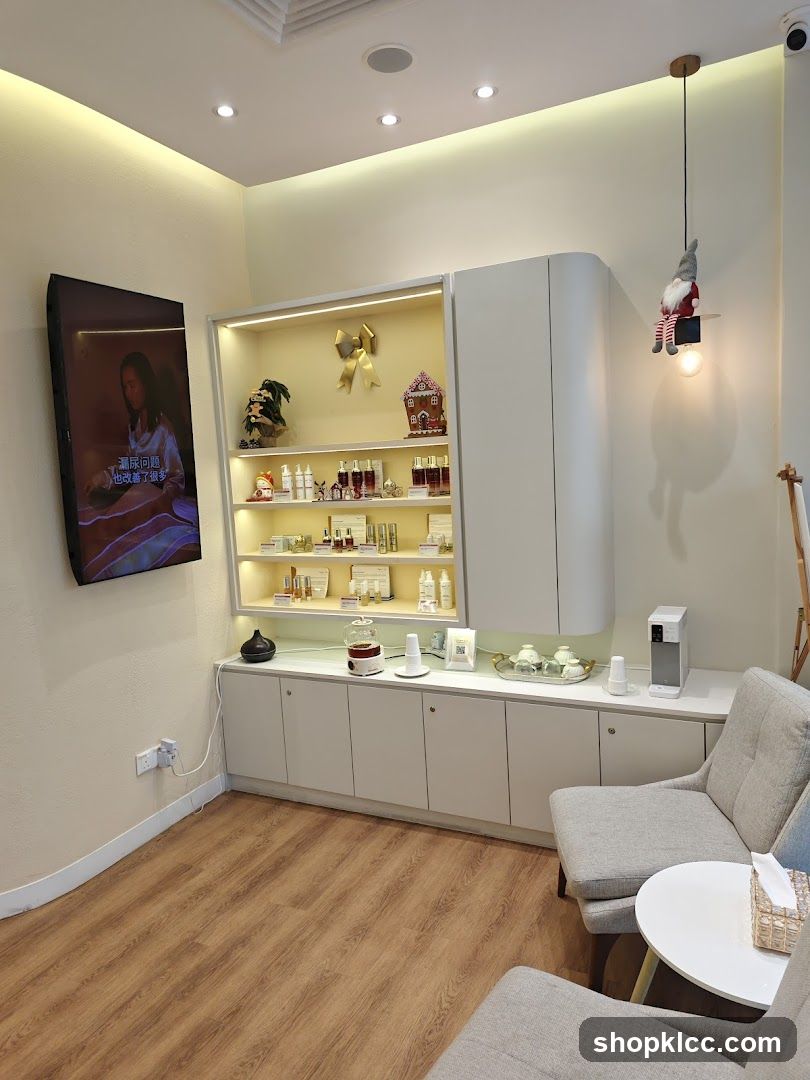 Interior of a beauty salon waiting area