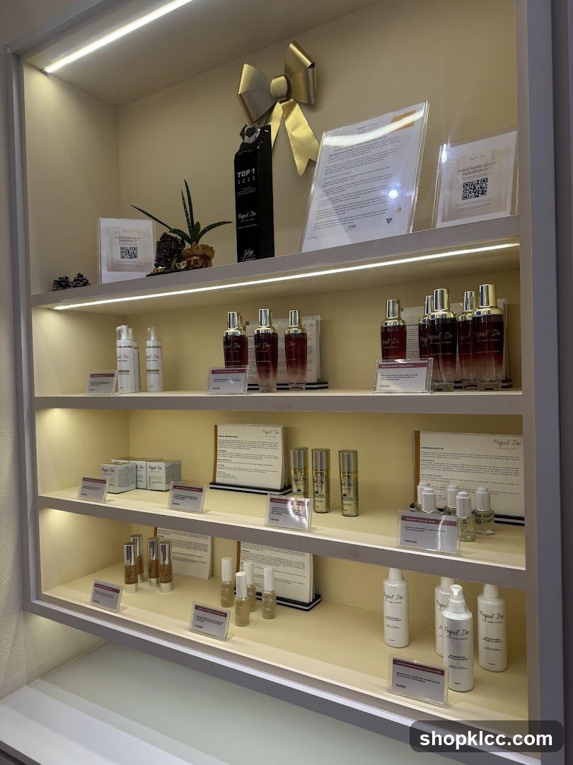 Skincare Product Display