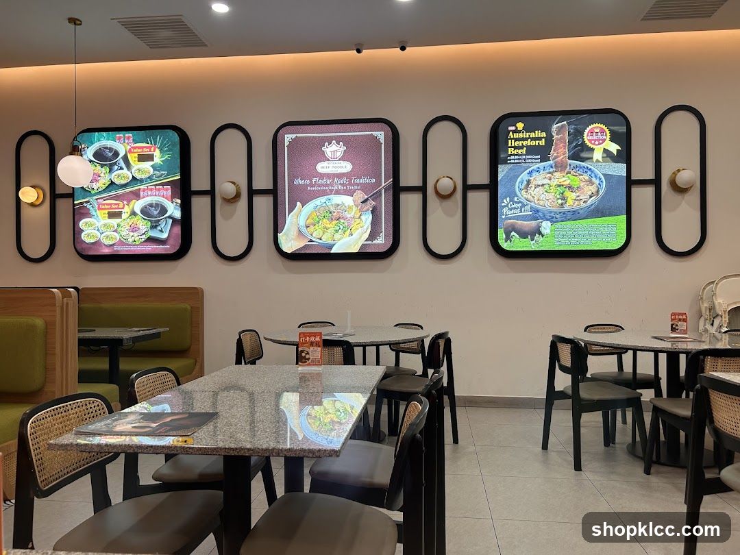 Restaurant Interior with Digital Menus