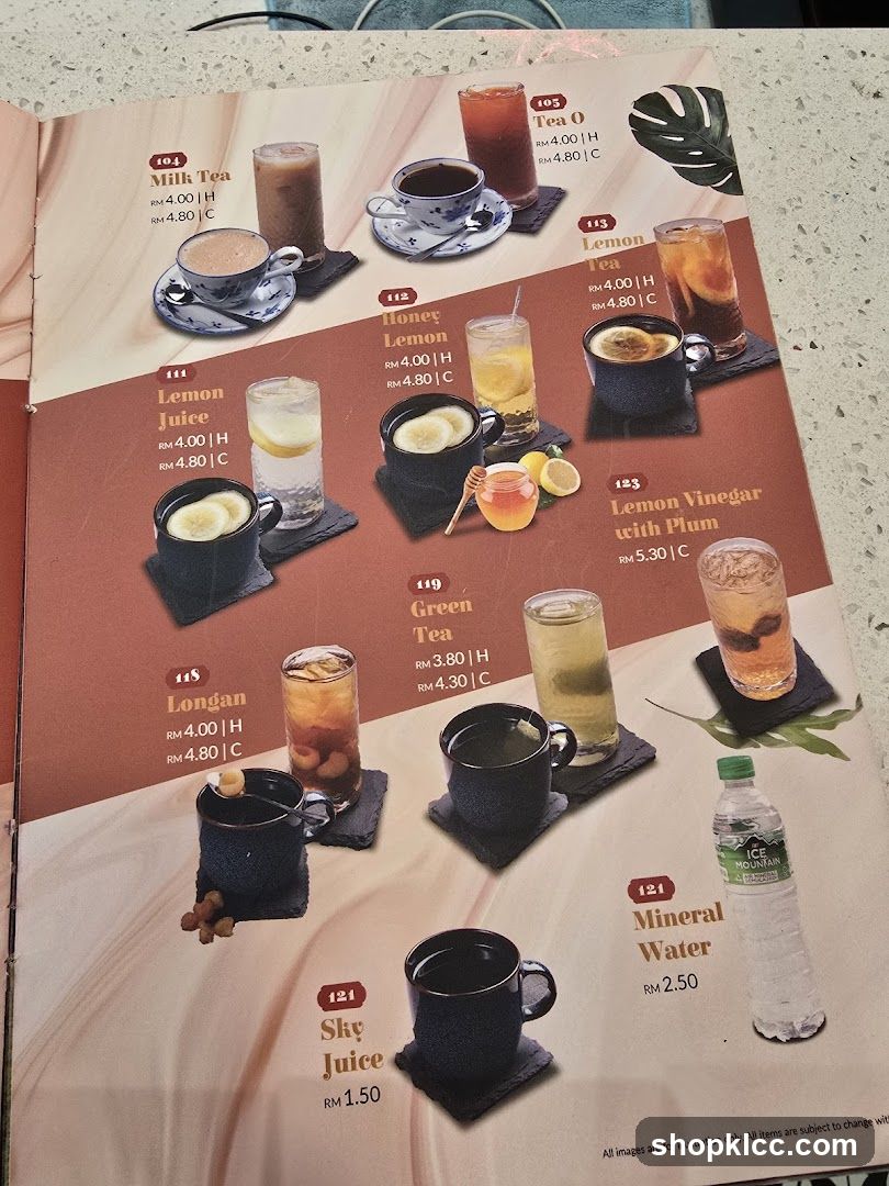 Beverage Menu