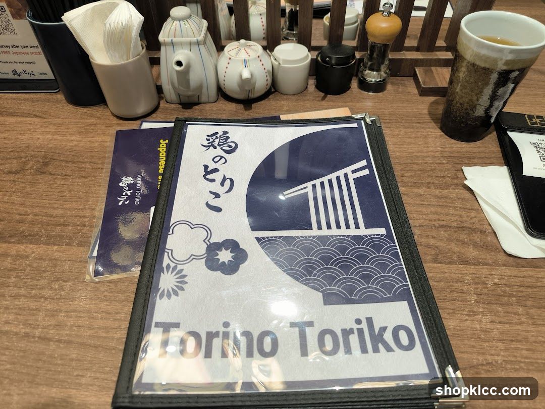 Torino Toriko Menu