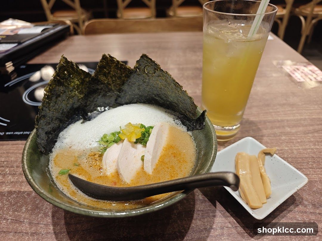 Ramen with Chicken and Drink