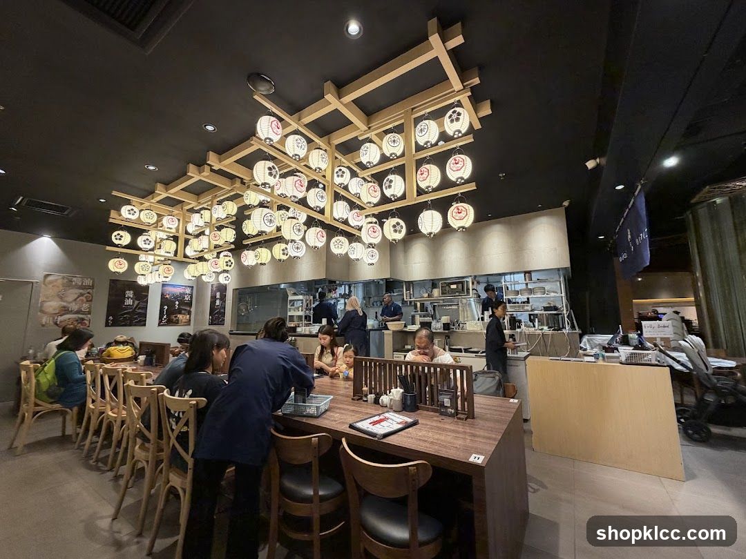 Restaurant Interior with Lanterns