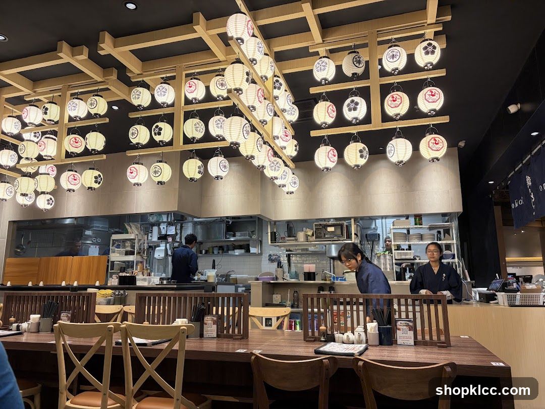 Restaurant Interior with Lanterns
