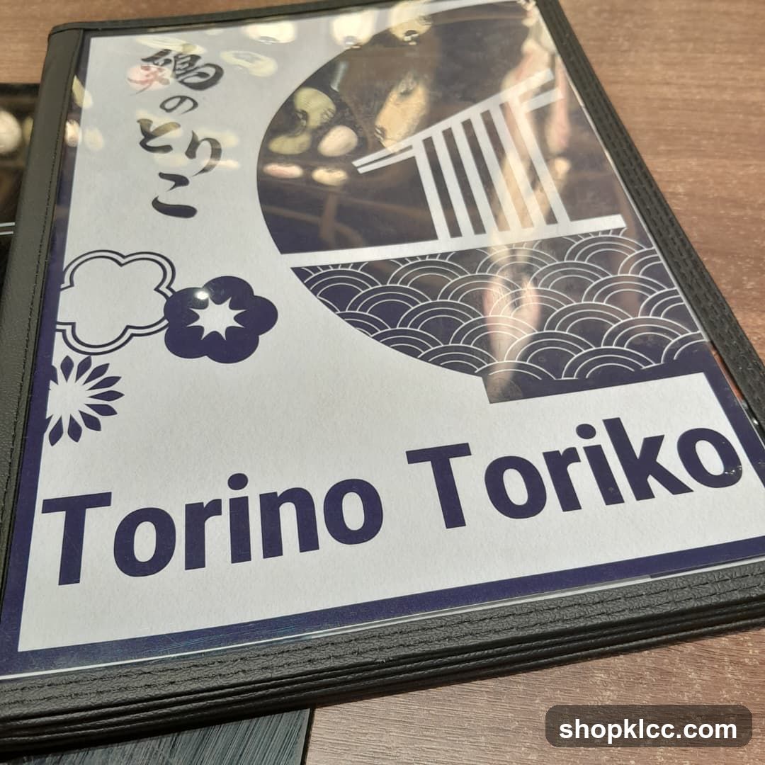 Torino Toriko Menu
