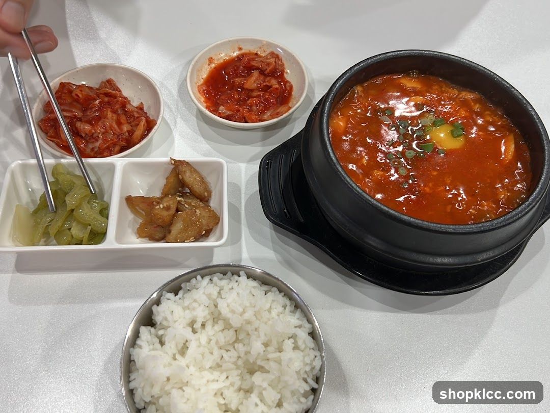 Korean Stew and Side Dishes