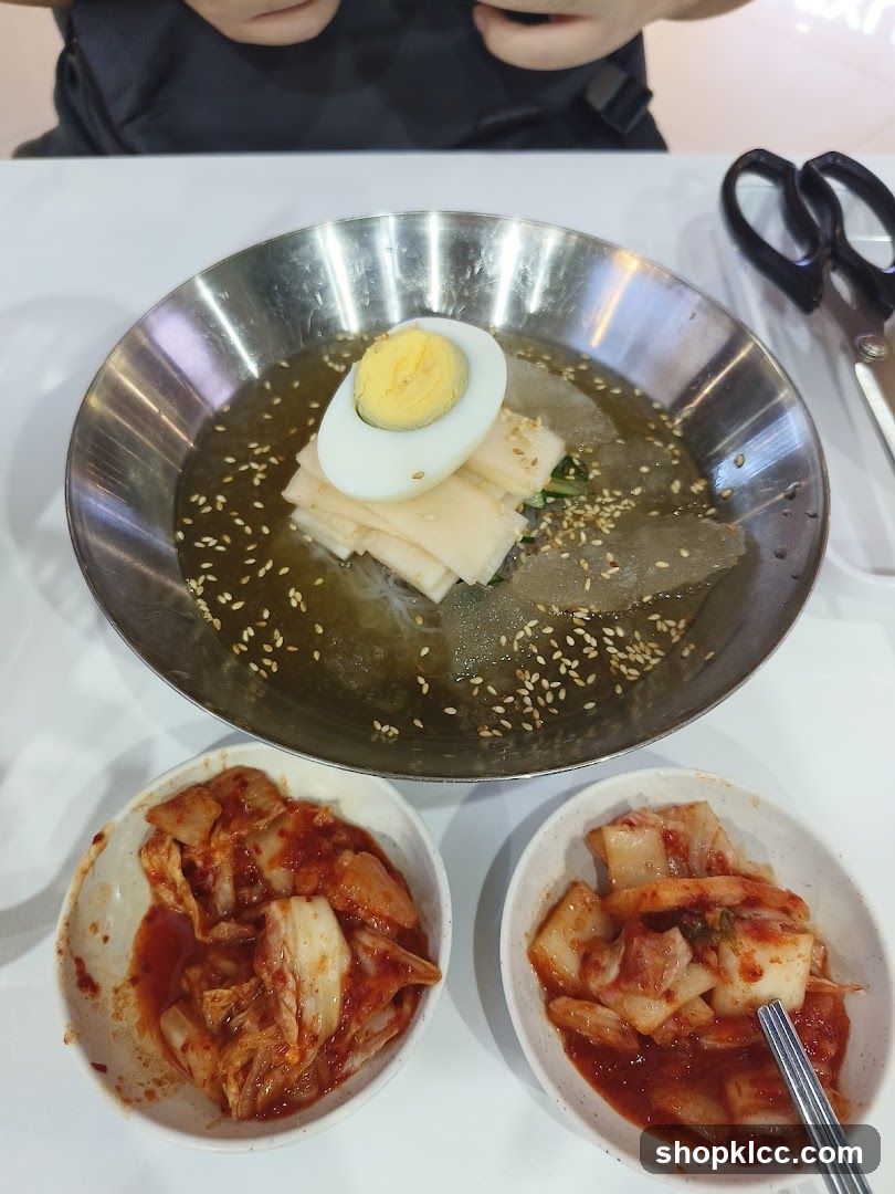 Korean Cold Noodles with Kimchi