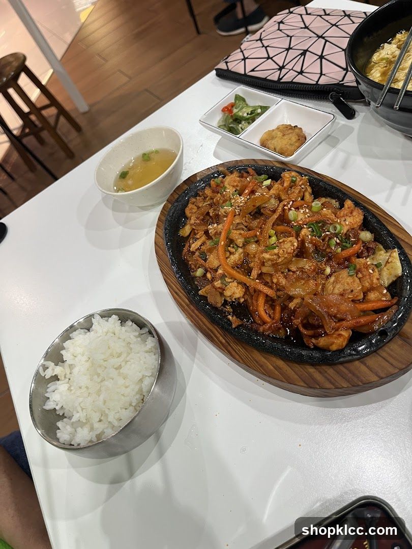 Sizzling Korean Dish with Rice