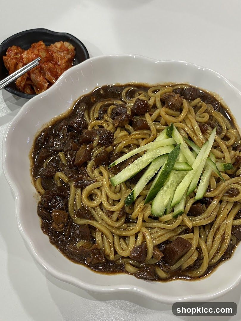 Jajangmyeon with Kimchi