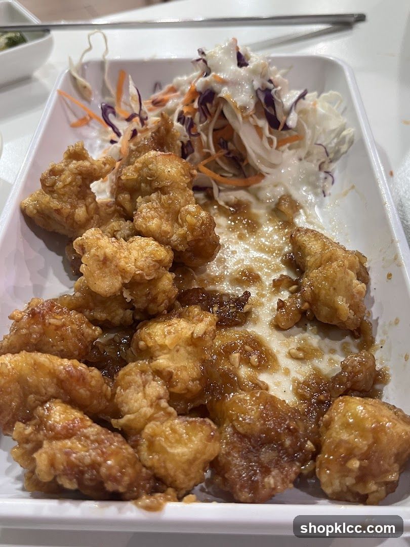 Fried Chicken Bites with Coleslaw