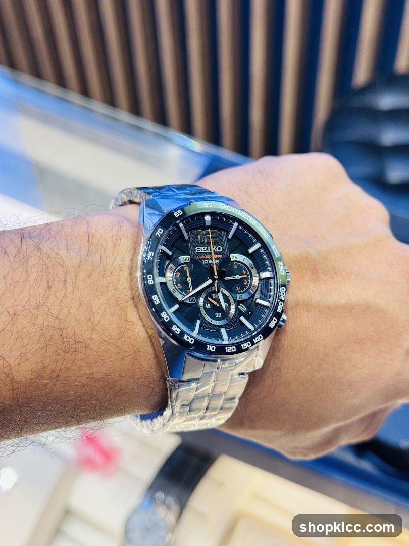 Watch on wrist
