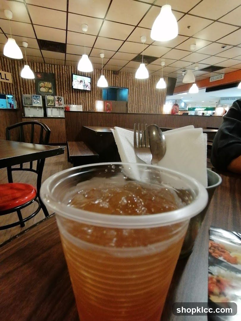 Restaurant Interior with Drink
