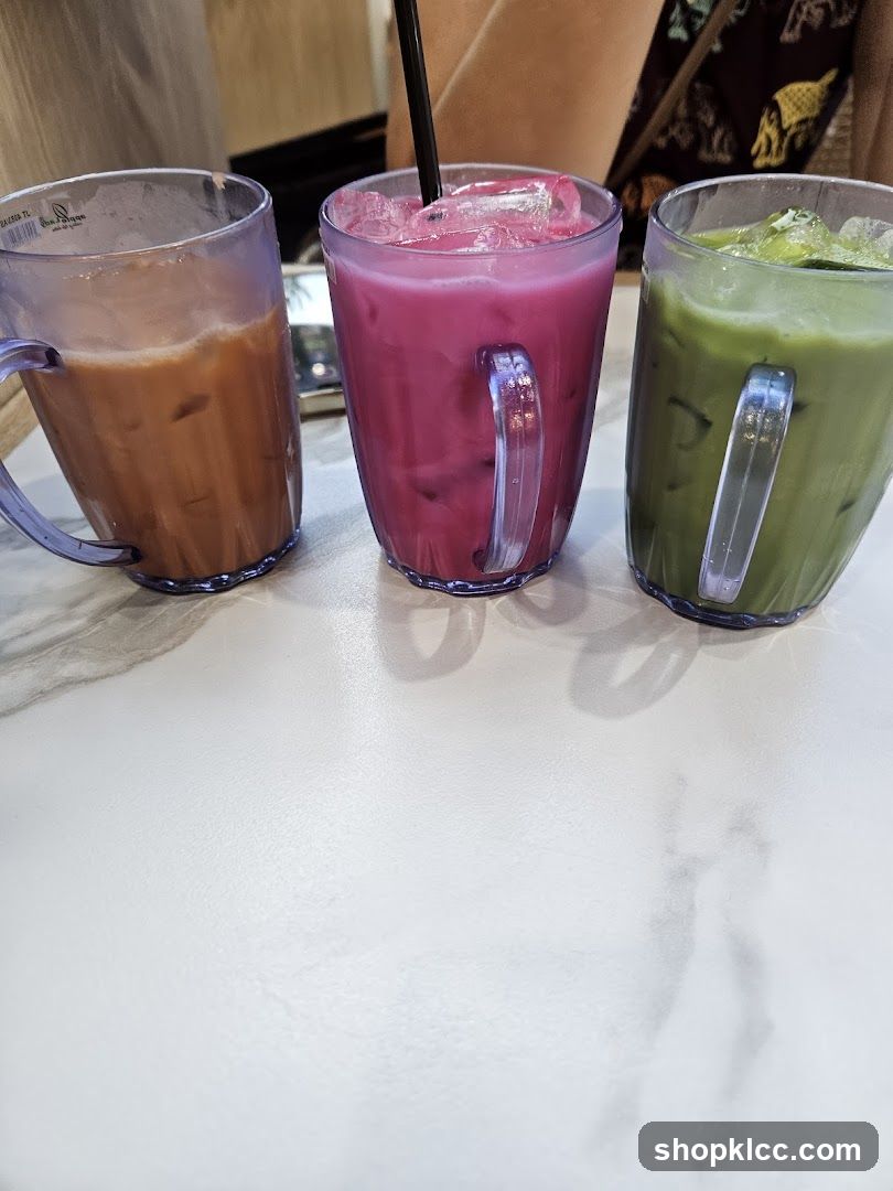 Three Iced Drinks
