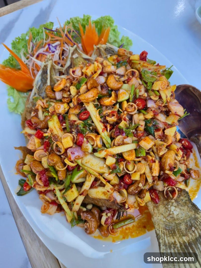 Fried Fish Salad