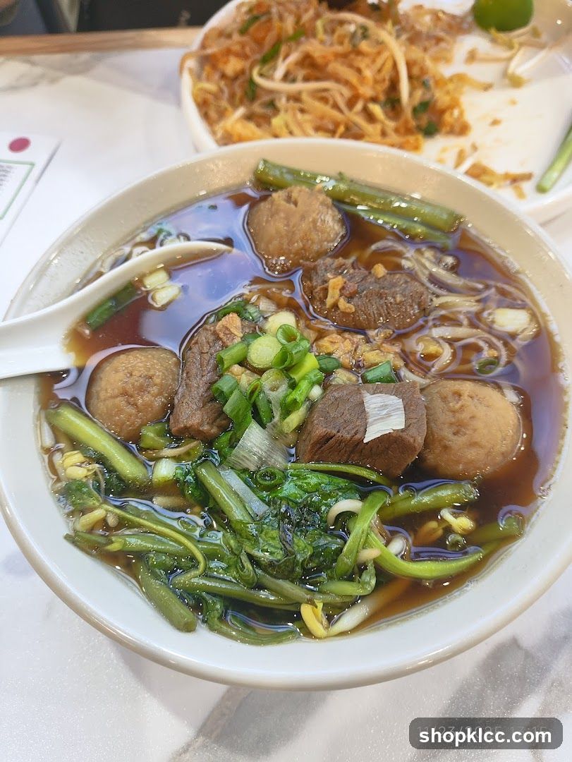 Beef Noodle Soup and Pad Thai