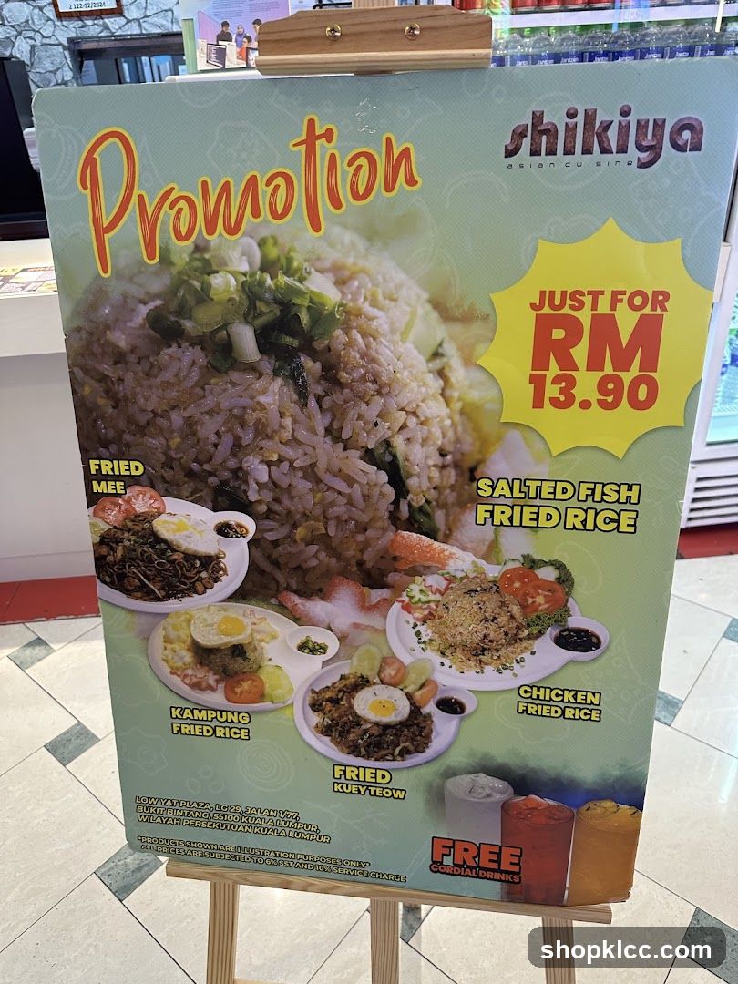 Shikiya Asian Cuisine Promotion