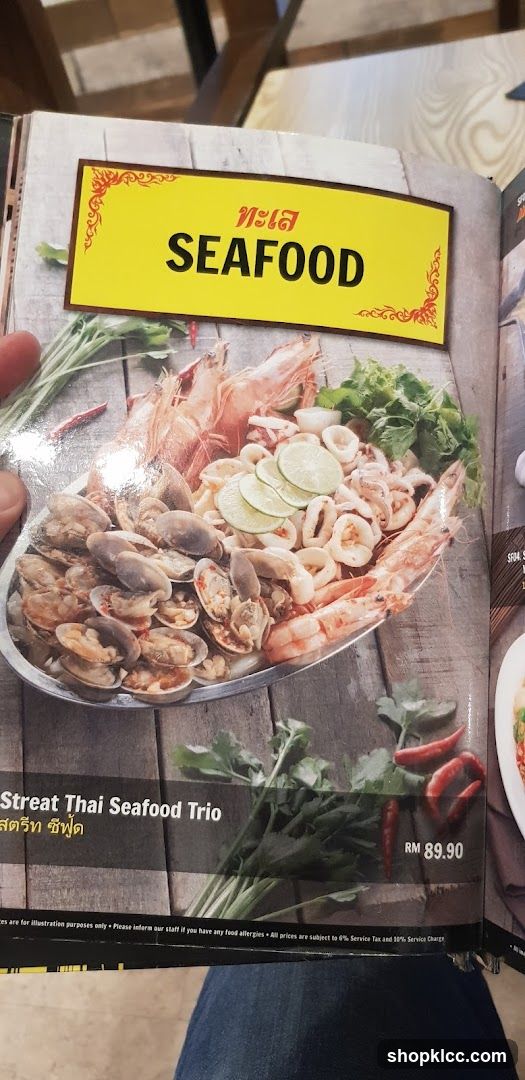 Seafood Menu