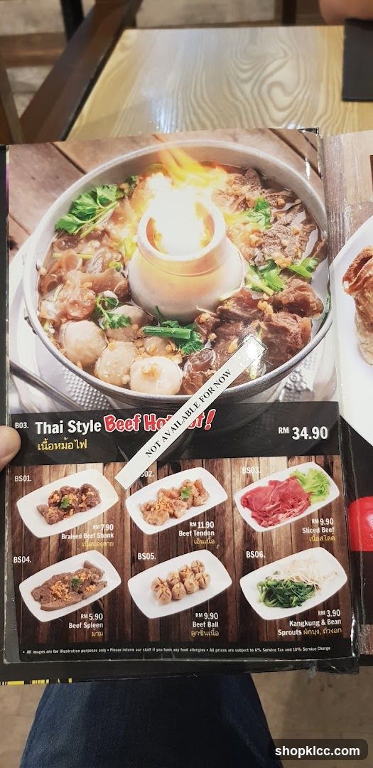 Thai Style Beef Hot Pot