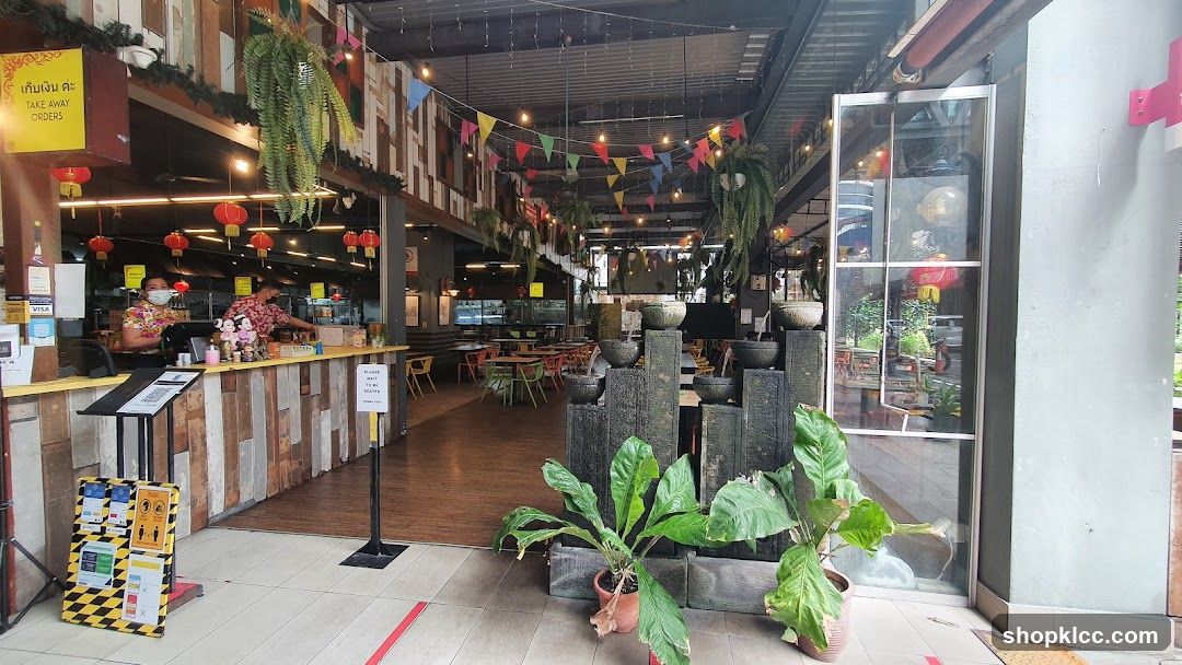 Restaurant Entrance with Decorative Elements