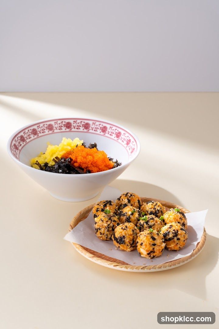 Korean Rice Balls and Bibimbap Ingredients