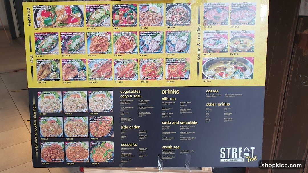 Street Thai Authentic Thai Street Food Menu