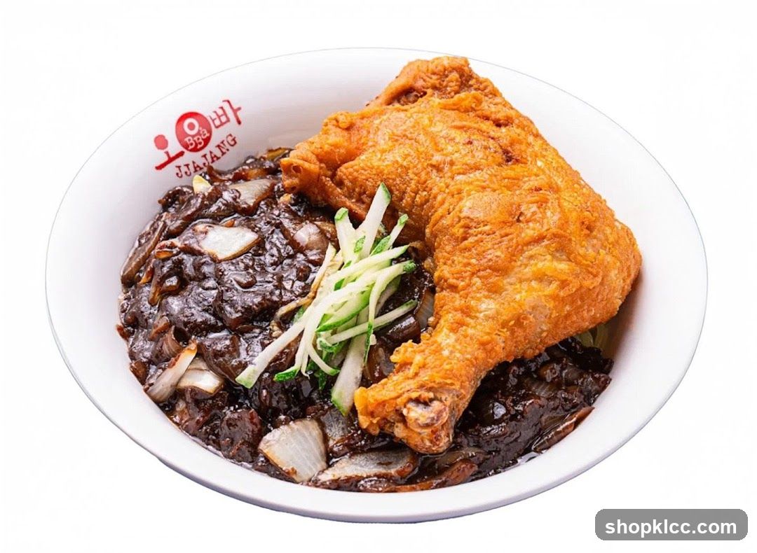 Jjajangmyeon with Fried Chicken
