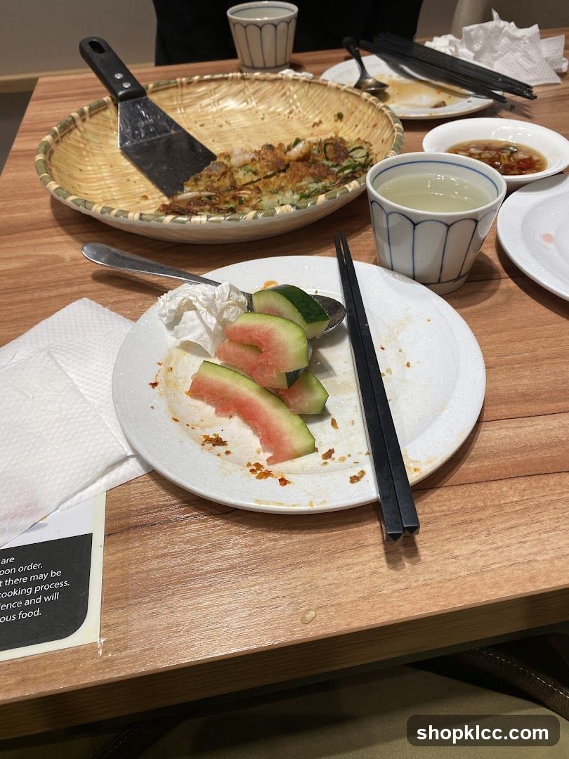 Table after a meal