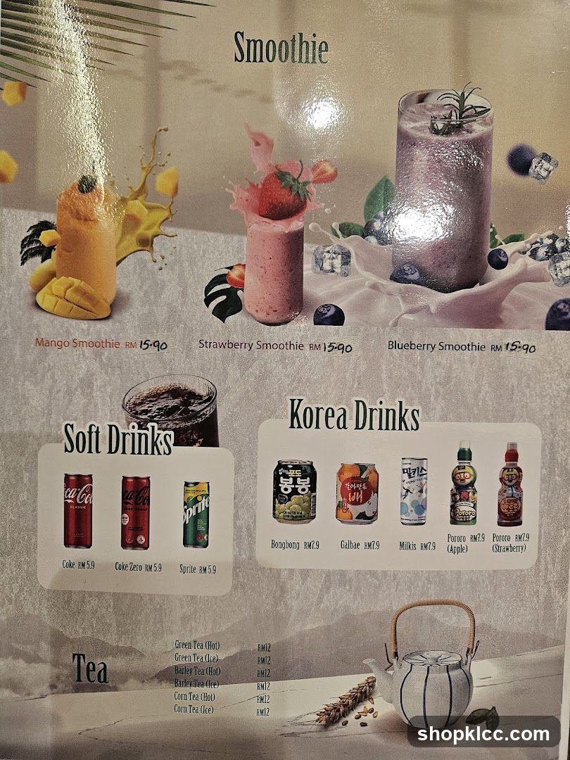Smoothie, Soft Drinks, Korea Drinks, Tea