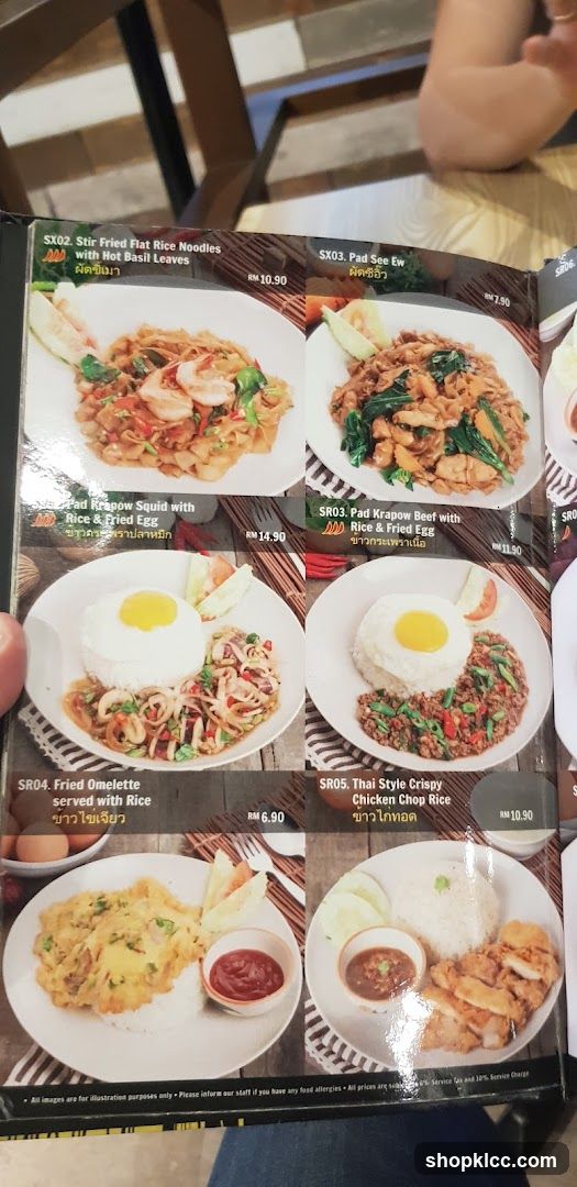 Thai Food Menu