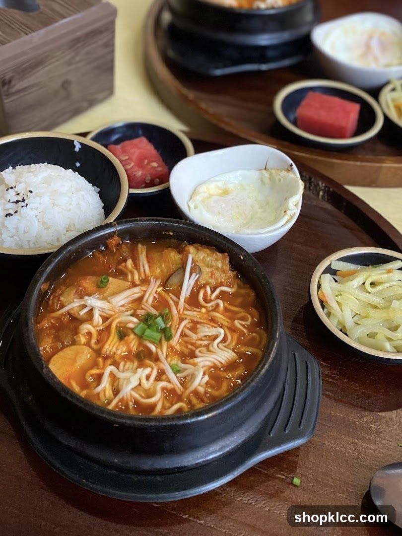 Korean Stew with Side Dishes