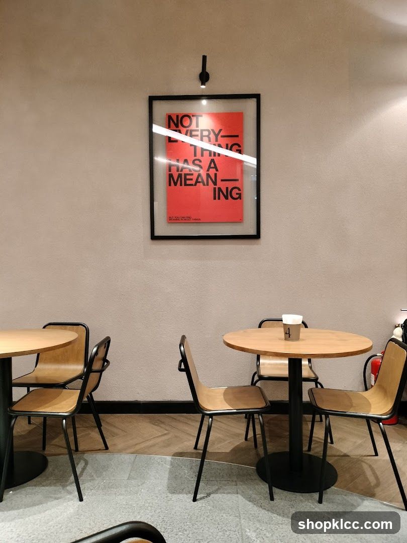 Cafe Interior with Artwork