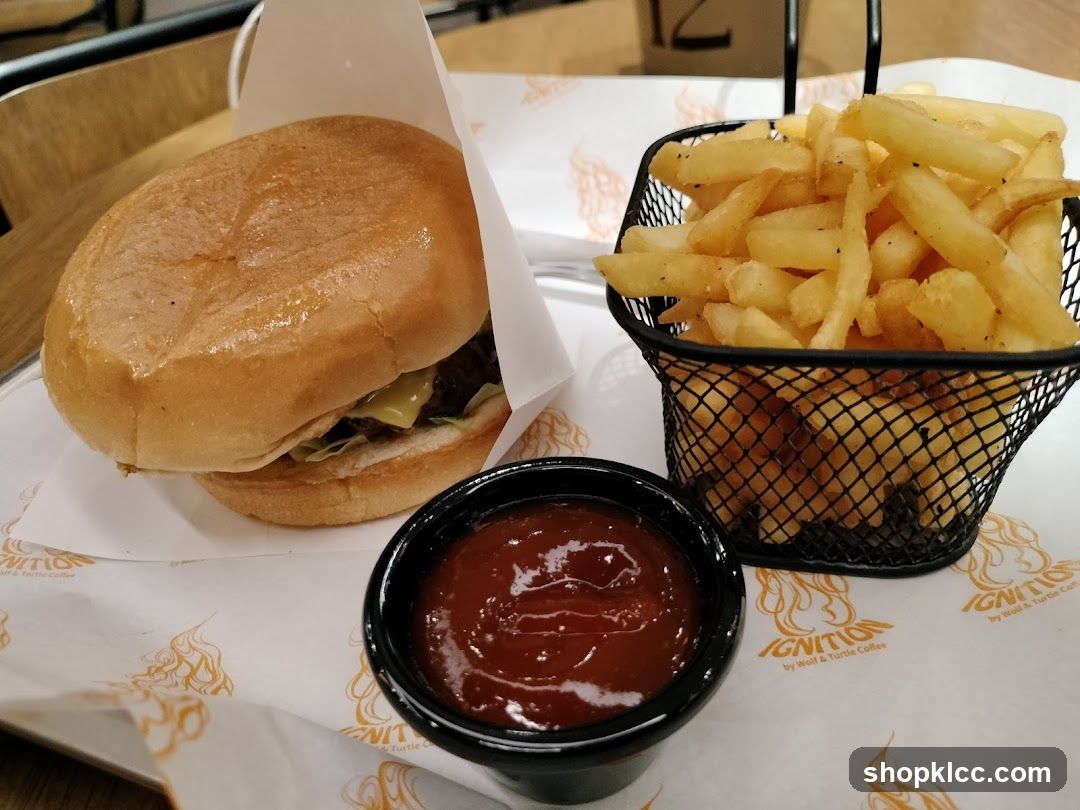 Burger and Fries