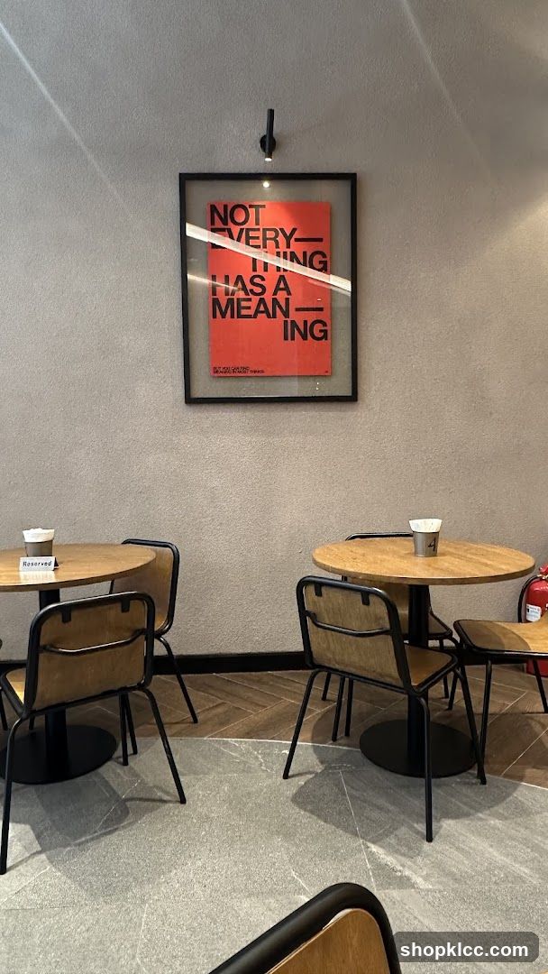Cafe Interior with Artwork
