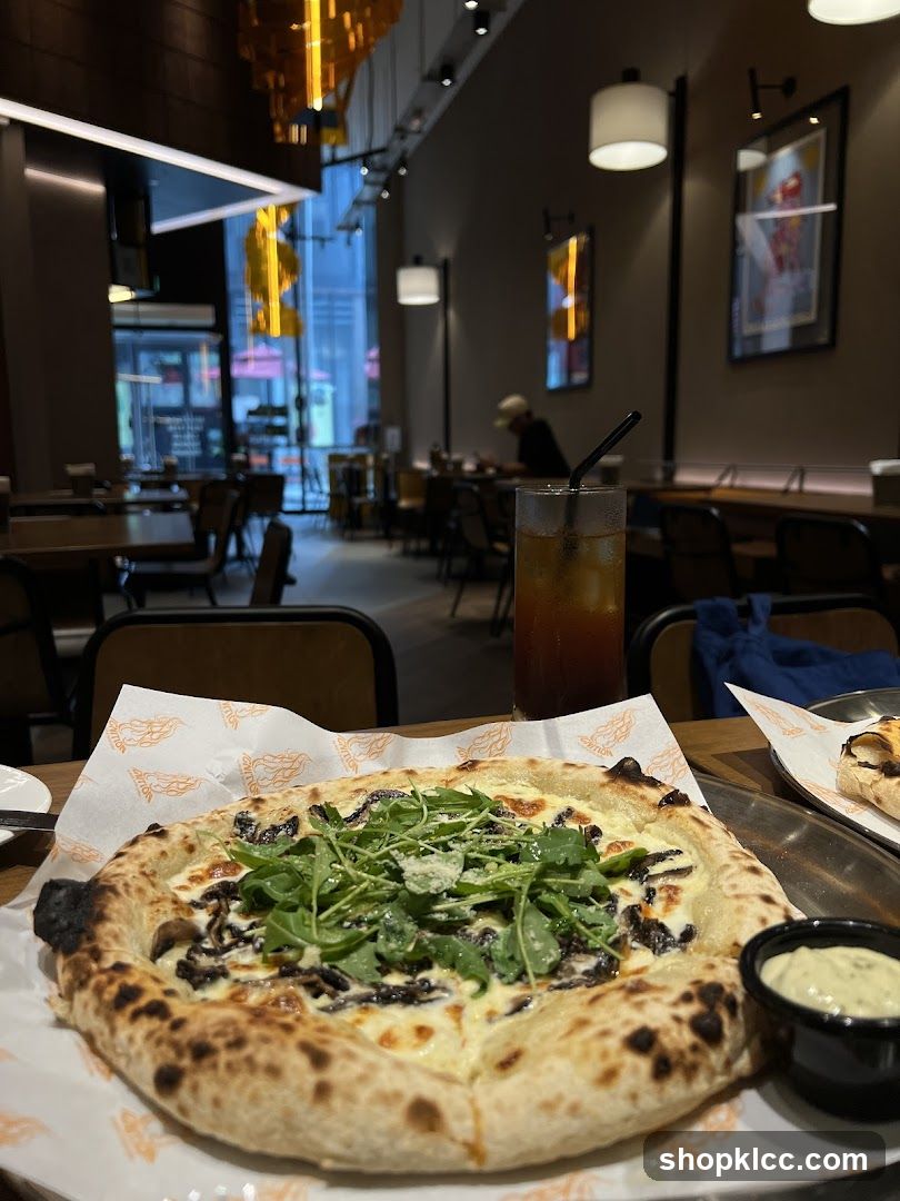 Pizza and Drink in Restaurant