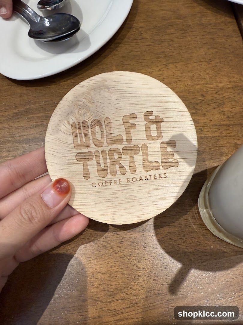 Wooden Coaster with Logo