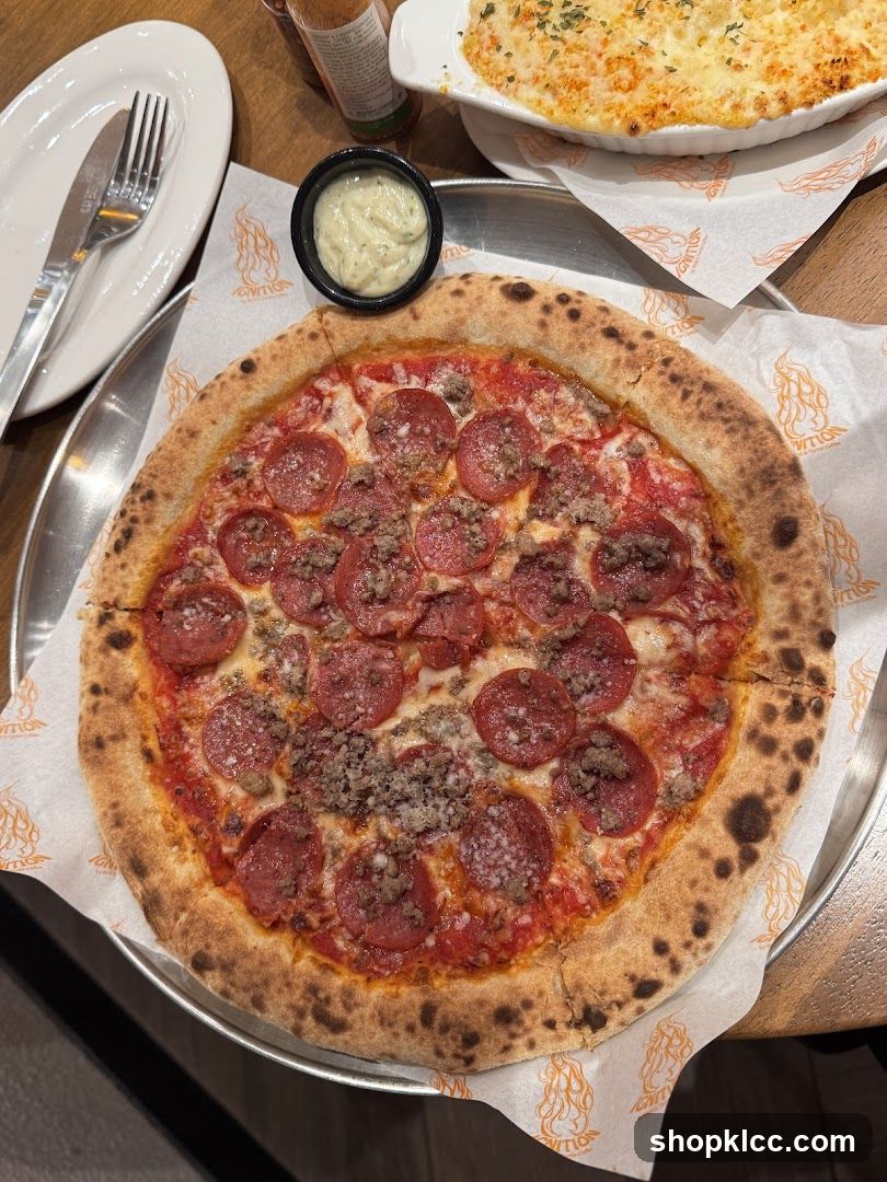 Pepperoni and Sausage Pizza