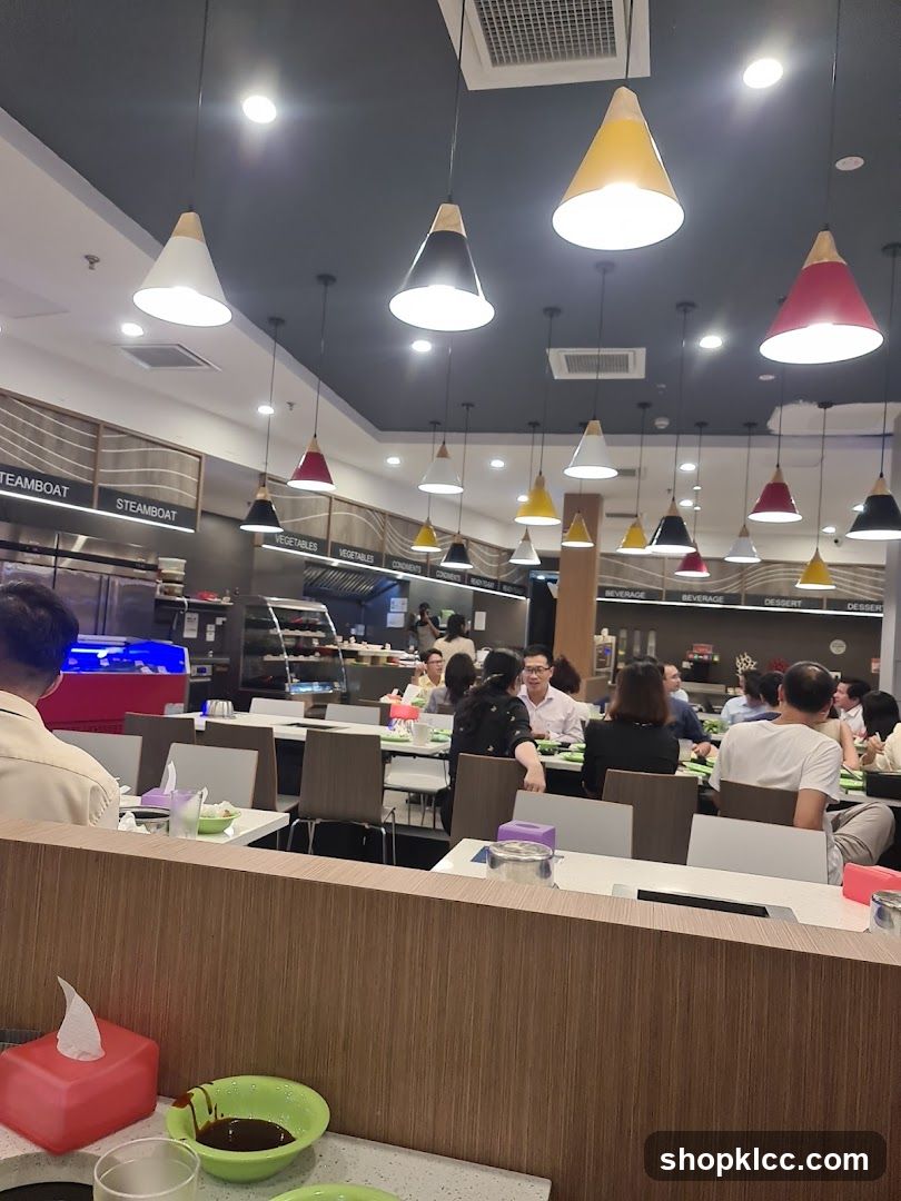 Restaurant Interior with Steamboat Stations
