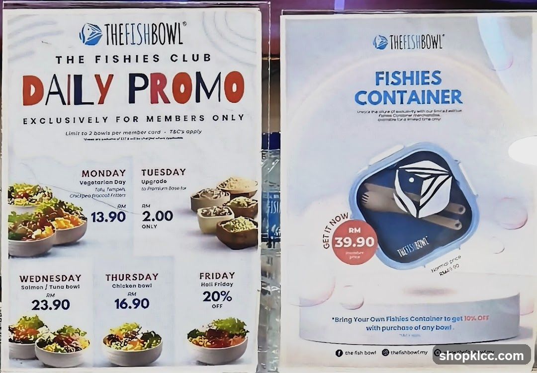 The Fish Bowl Daily Promo and Fishies Container