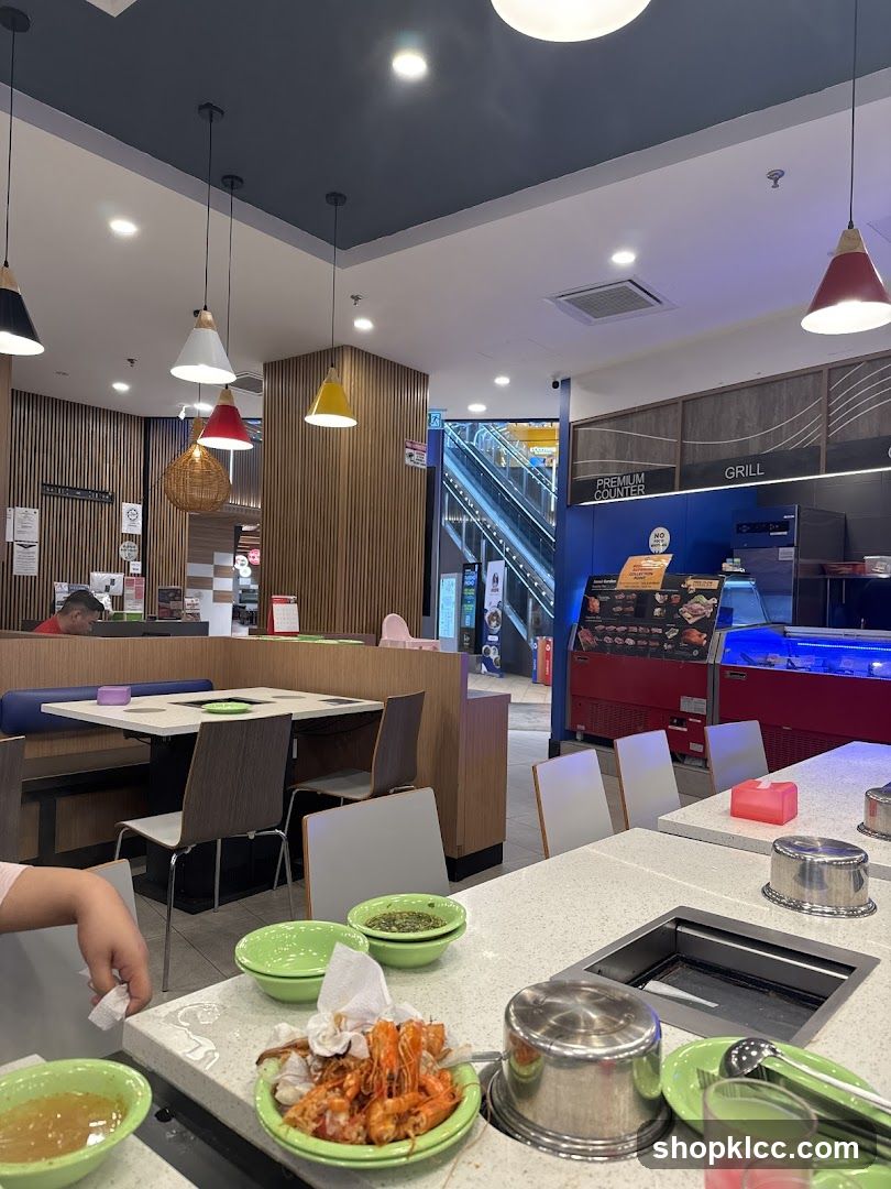 Restaurant Interior with Hot Pot Tables