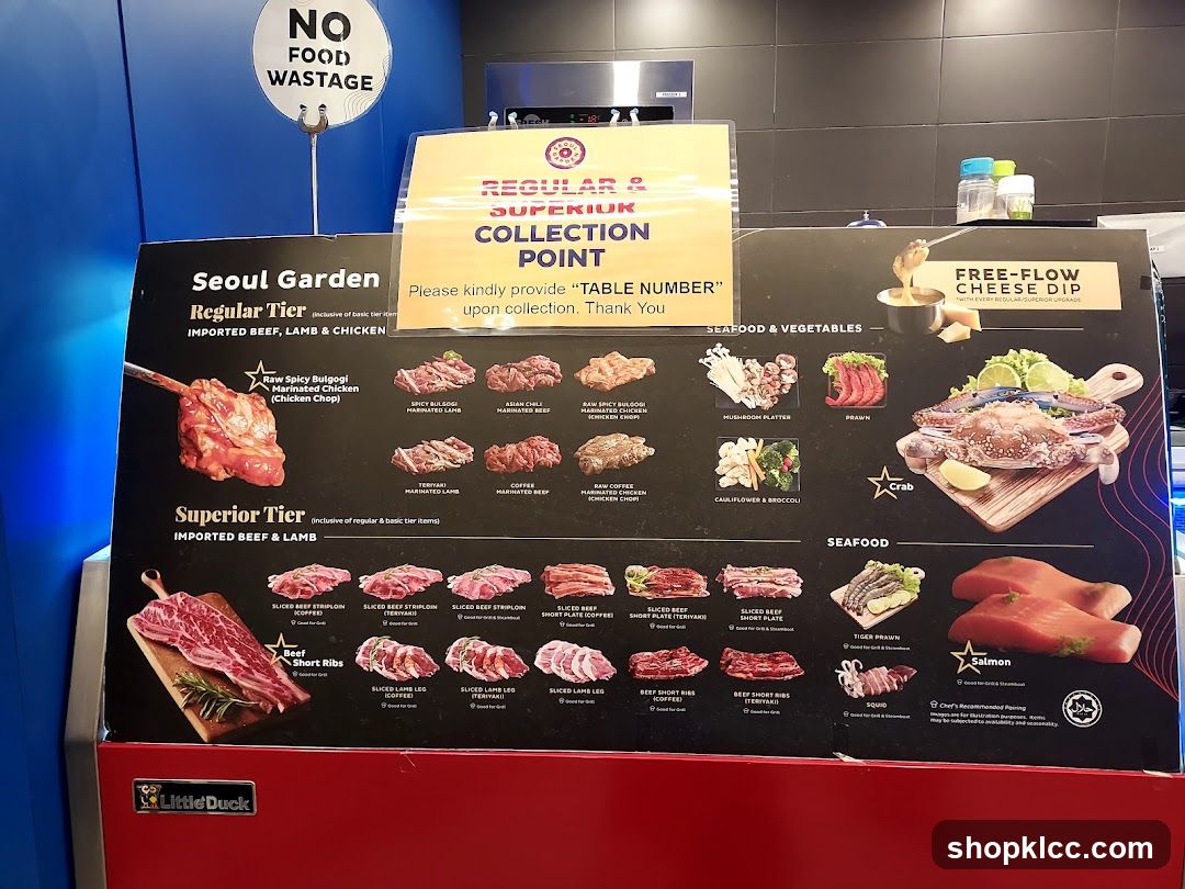 Seoul Garden Menu