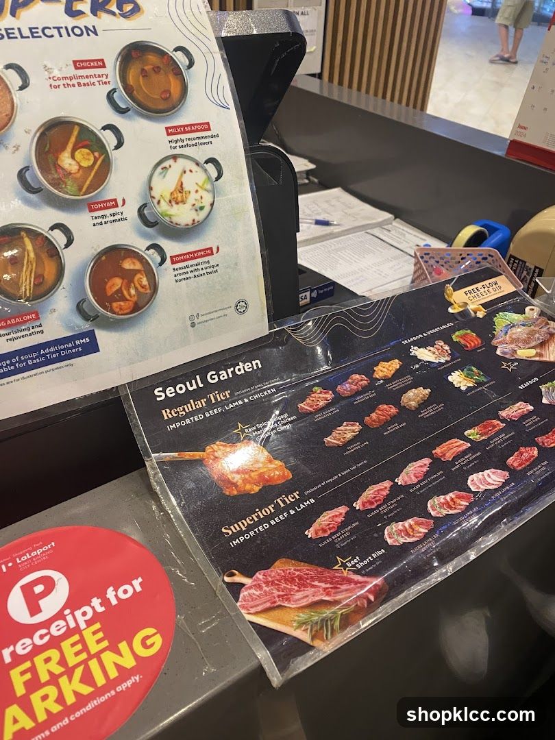 Seoul Garden Menu