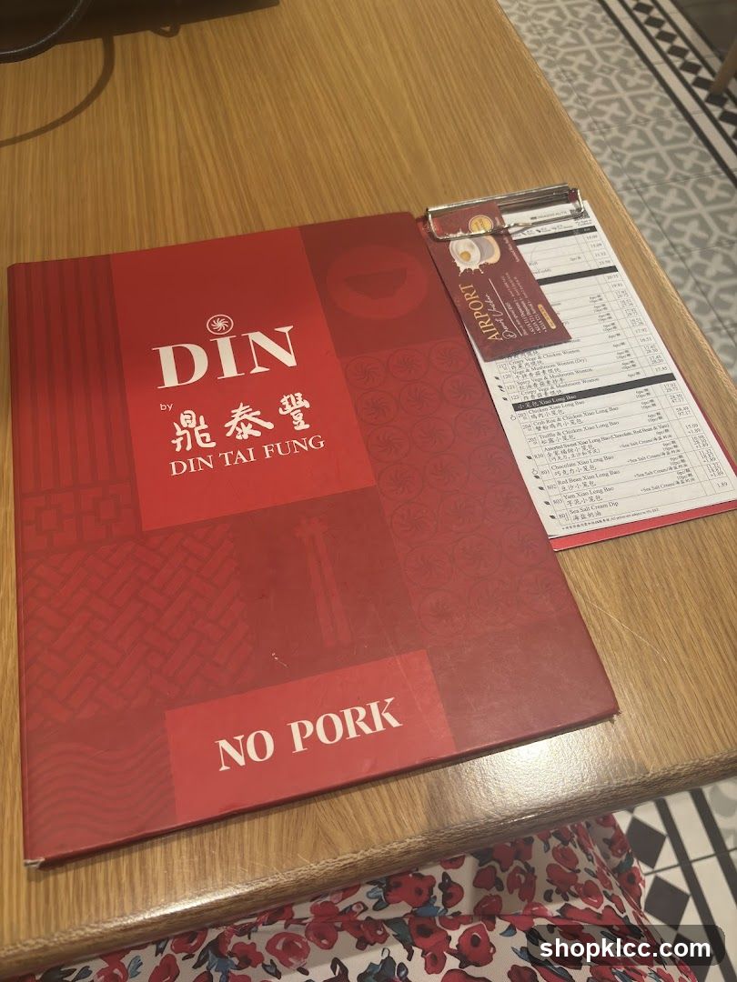 Din Tai Fung Menu