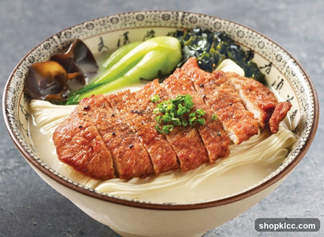 Pork Chop Noodle Soup