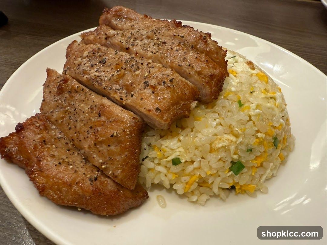 Pork Chop with Fried Rice