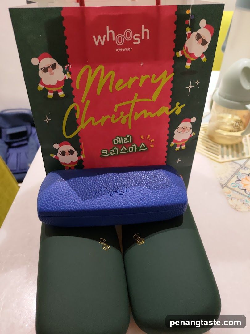Whoosh Eyewear Christmas Gift Bag and Cases
